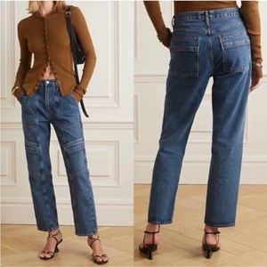 Agolde Cooper Cargo Organic Cotton High Rise Jeans in Regulation